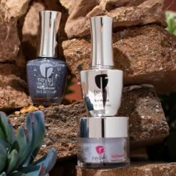 D830 Secret Sliderock Blue Flake Polish + Dip Powder Set