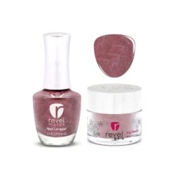 D831 Maroon Mountain Pink Shimmer Polish + Dip Powder Set -Revel Nail Store combo sets d831 maroon mountain pink shimmer polish dip powder set 35745185104070