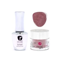 D831 Maroon Mountain Pink Shimmer Polish + Dip Powder Set -Revel Nail Store combo sets d831 maroon mountain pink shimmer polish dip powder set 35745185136838