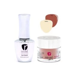 D832 Sand Stone Orange Crème Polish + Dip Powder Set -Revel Nail Store combo sets d832 sand stone orange creme polish dip powder set 35745205190854