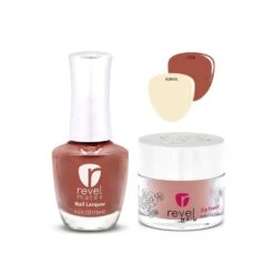 D832 Sand Stone Orange Crème Polish + Dip Powder Set -Revel Nail Store combo sets d832 sand stone orange creme polish dip powder set 35745205223622