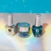 D873 Solar Wind Teal Glitter Polish + Dip Powder Set
