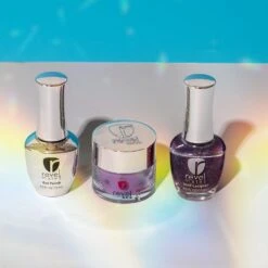 D877 Whirled View Purple Shimmer Polish + Dip Powder Set