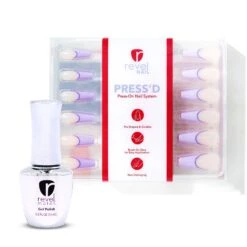 Purple Pumps Press-Ons + D732 Wisteria Polish Bundle -Revel Nail Store combo sets purple pumps press ons d732 wisteria polish bundle 35753648947398