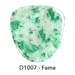 D1007 Fame Green Metallic Flake Dip Powder 7 D1007 Fame Green Metallic Flake Dip Powder -Revel Nail Store dip powder d1007 fame green metallic flake dip powder 35973254512838