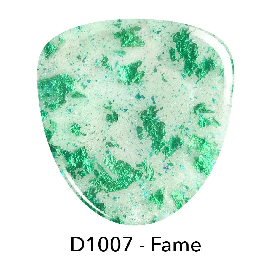 D1007 Fame Green Metallic Flake Dip Powder 5 D1007 Fame Green Metallic Flake Dip Powder - Image 3