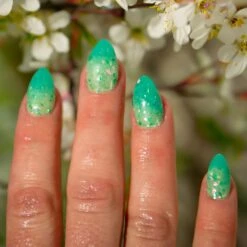 D1078 Lily Love Green Flake Dip Powder -Revel Nail Store dip powder d1078 lily love green flake dip powder 36507723595974