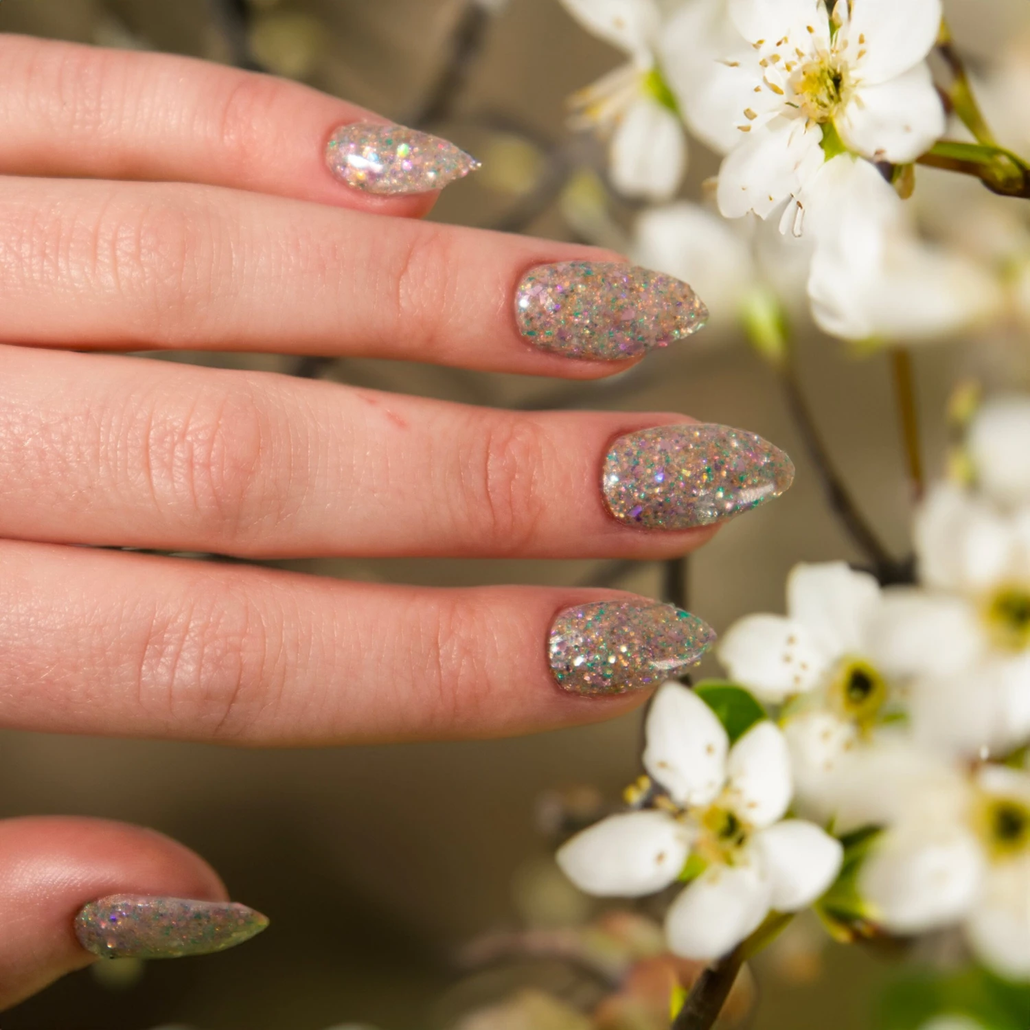 D1081 Petal Prism Gold Flake Dip Powder 5 D1081 Petal Prism Gold Flake Dip Powder - Image 3