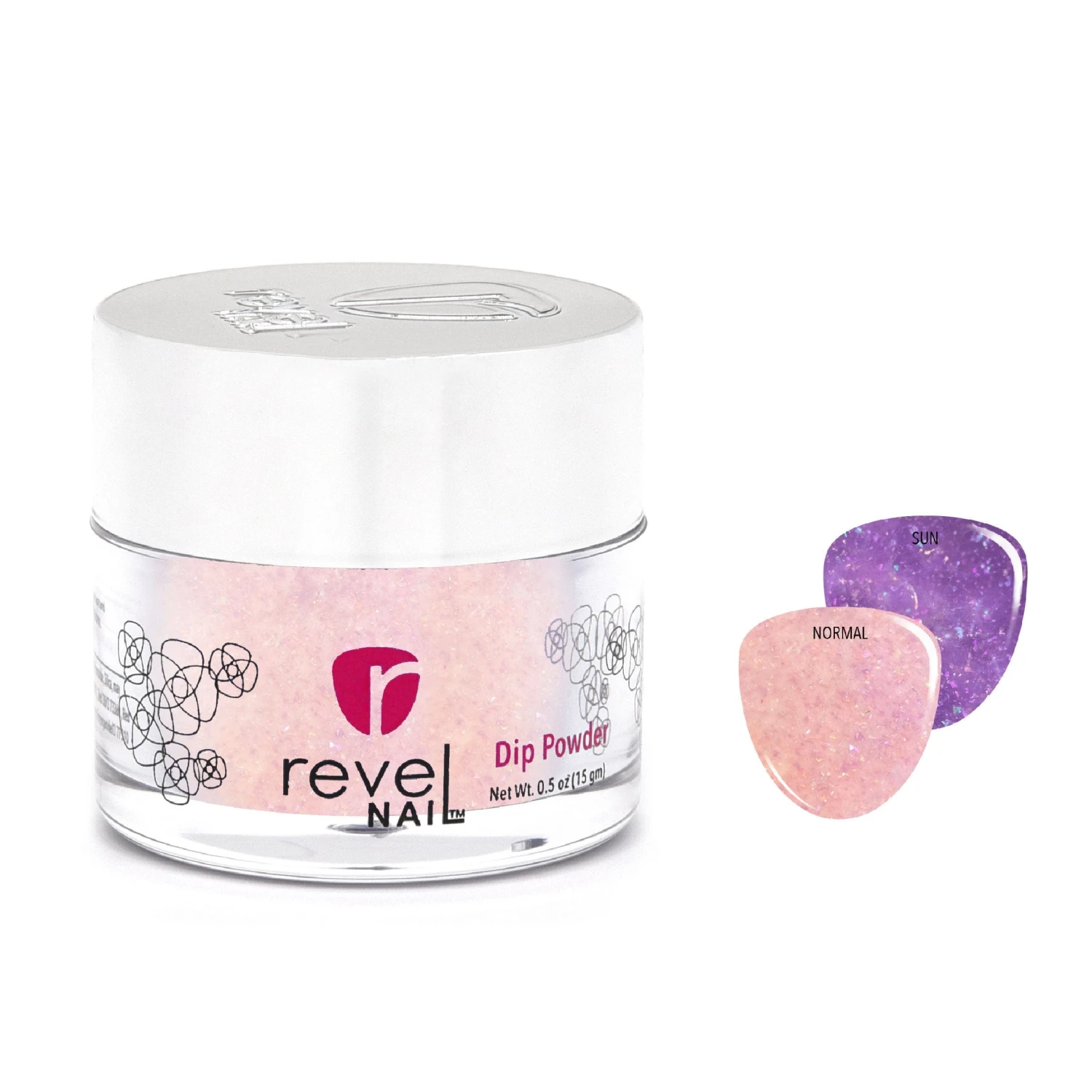 D1082 Orchid Oasis Pink Flake Dip Powder 3 D1082 Orchid Oasis Pink Flake Dip Powder