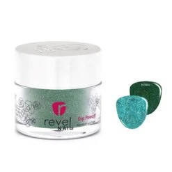 D1091 Emerald Enchantment Green Glitter Dip Powder