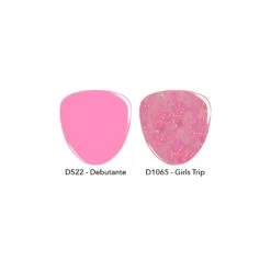D522 Debutante + D1065 Girls Trip Dip Powder Set -Revel Nail Store dip powder d522 debutante d1065 girls trip 0 5 oz 36263190888646