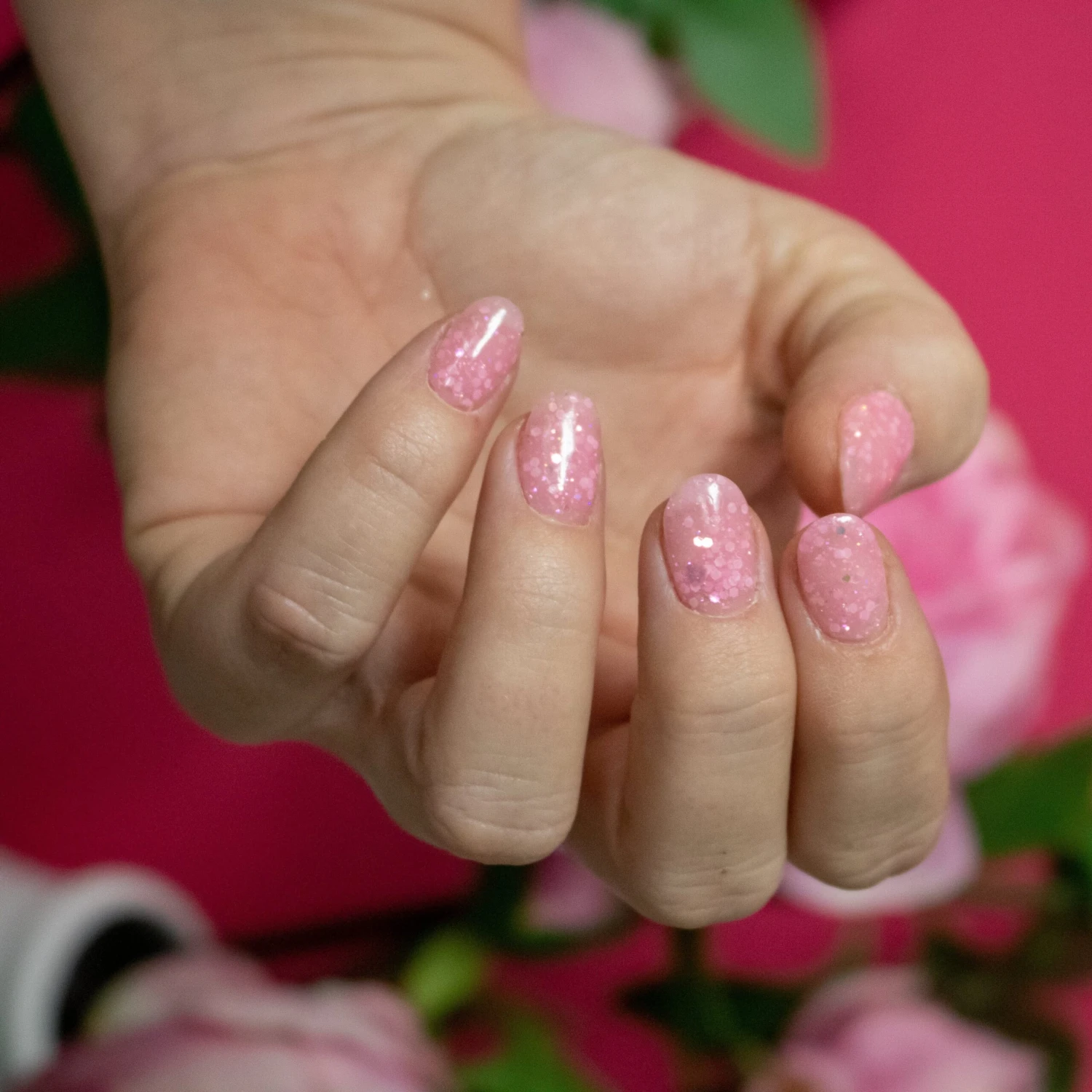 D775 Blind Date Pink Gliter Dip Powder 4 D775 Blind Date Pink Gliter Dip Powder - Image 2