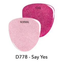 D778 Say Yes Pink Shimmer Dip Powder -Revel Nail Store dip powder d778 say yes pink shimmer dip powder 36164647780550