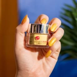 D799 Moroccan Lights Gold Glitter Dip Powder
