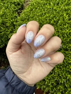 D821 Partly Cloudy Blue Flake Dip Powder -Revel Nail Store dip powder d821 partly cloudy 35699135250630