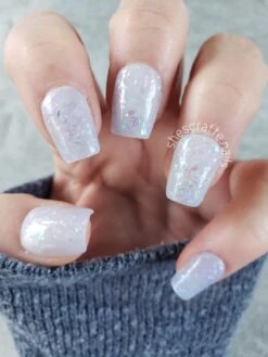 D821 Partly Cloudy Blue Flake Dip Powder -Revel Nail Store dip powder d821 partly cloudy 35699135283398