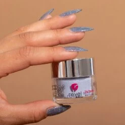 D830 Secret Sliderock Blue Flake Dip Powder