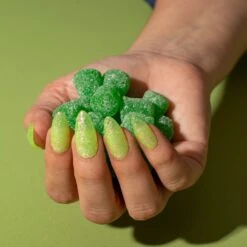 D863 Sour Belt Green Flake Dip Powder -Revel Nail Store dip powder d863 sour belt green flake dip powder 35339879481542