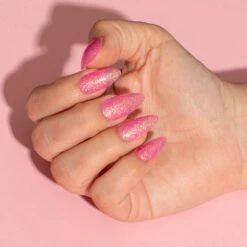 D864 Rock Candy Pink Flake Dip Powder -Revel Nail Store dip powder d864 rock candy pink flake dip powder 35323290517702