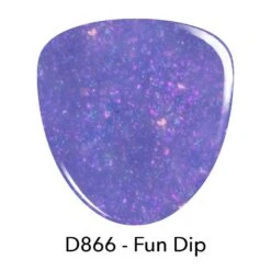 D866 Fun Dip Purple Flake Dip Powder -Revel Nail Store dip powder d866 fun dip purple flake dip powder 35323280425158