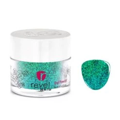 D992 Jaded Green Glitter Dip Powder