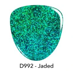 D992 Jaded Green Glitter Dip Powder -Revel Nail Store dip powder d992 jaded green glitter dip powder 36016382968006