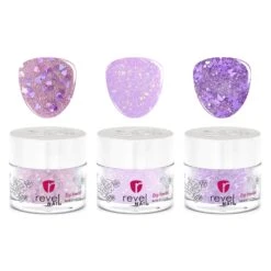 Lilac Bouquet | Purple Glitter Dip Powder Set