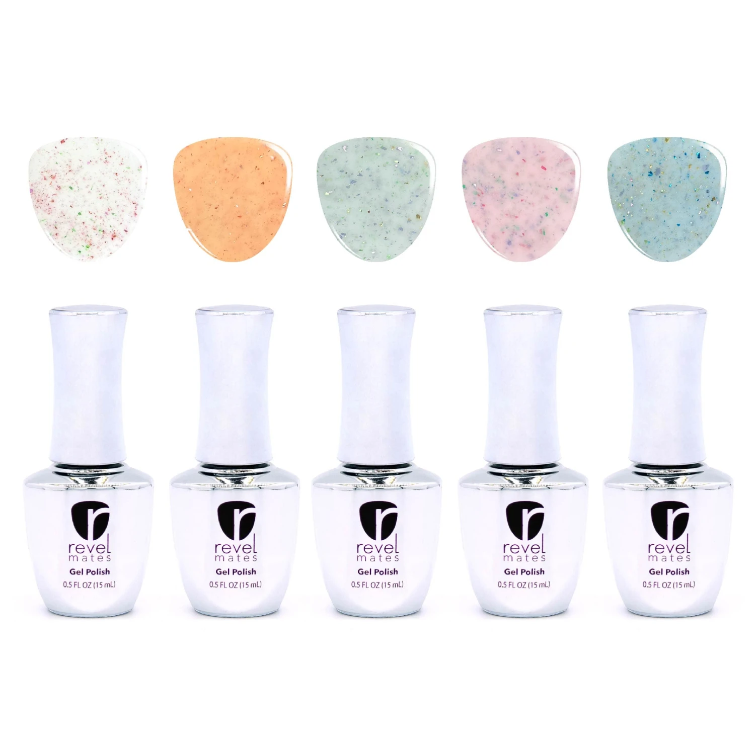 Spring Fever | Pastel Speckled Flake Gel Polish Set 3 Spring Fever | Pastel Speckled Flake Gel Polish Set