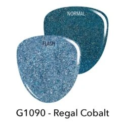 Revel Nail Sales Store -Revel Nail Store gel polish g1090 regal cobalt blue glitter gel polish 36730579714246