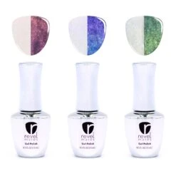 Glimmer Gel Polish Top Coat Trio