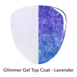 Lavender Purple Glimmer Gel Top Coat -Revel Nail Store gel polish lavender purple glimmer gel top coat 35584230981830