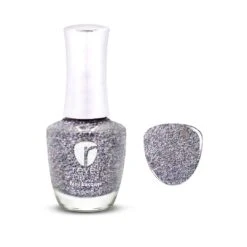P167 Phoebe Silver Glitter Nail Polish