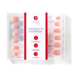 Cherry Blossoms | Gloss Short Square Press-On Nails -Revel Nail Store press ons cherry blossoms gloss short square press on nails 35340557091014