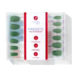 Emerald City | Matte Medium Coffin Press-On Nails -Revel Nail Store press ons emerald city matte medium coffin press on nails 35340567052486