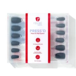 I Like My Coffee Black | Matte Medium Coffin Press-On Nails -Revel Nail Store press ons i like my coffee black matte medium coffin press on nails 35340583043270