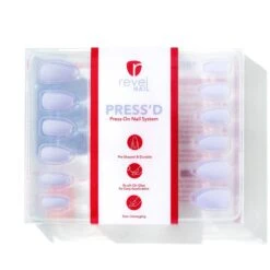 Lavender Cloud | Matte Medium Coffin Press-On Nails -Revel Nail Store press ons lavender cloud matte medium coffin press on nails 35340593201350