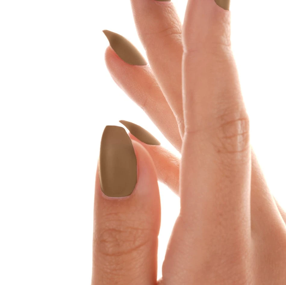Miss Mocha | Matte Medium Coffin Press-On Nails 4 Miss Mocha | Matte Medium Coffin Press-On Nails - Image 2