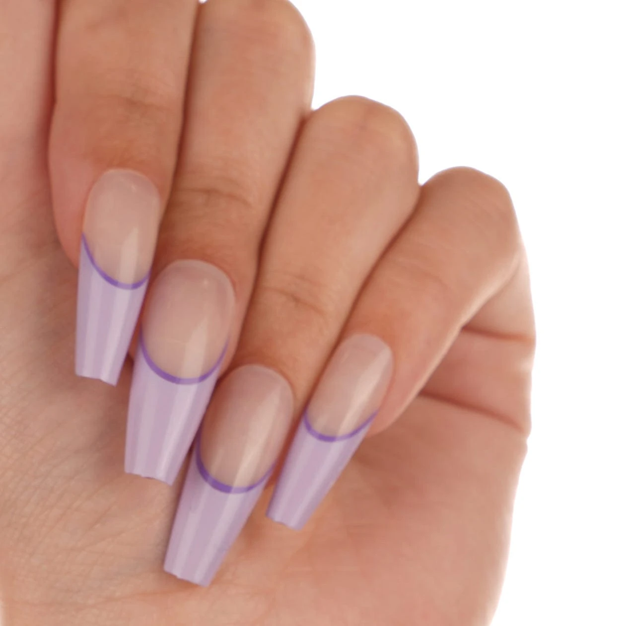 Purple Pumps | Gloss Extra Long Coffin Press-On Nails 4 Purple Pumps | Gloss Extra Long Coffin Press-On Nails - Image 2