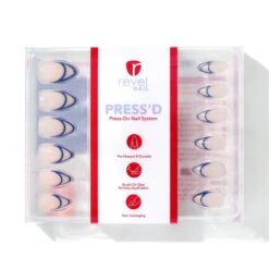 Santorini Dream | Gloss Medium Almond Press-On Nails -Revel Nail Store press ons santorini dream gloss medium almond press on nails 35340804817094
