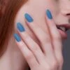 Steelin' Blue | Matte Medium Coffin Press-On Nails 1 Steelin' Blue | Matte Medium Coffin Press-On Nails -Revel Nail Store press ons steelin blue matte medium coffin press on nails 35442018189510