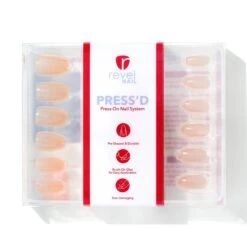 Trench Coat | Gloss Medium Coffin Press-On Nails -Revel Nail Store press ons trench coat gloss medium coffin press on nails 35340824772806