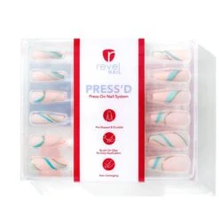 Tropical Reef | Matte Extra Long Coffin Press-On Nails -Revel Nail Store press ons tropical reef matte extra long coffin press on nails 35340826673350
