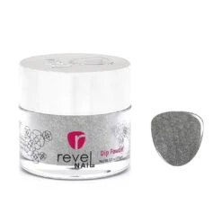 D101 Wishful Gray Glitter Dip Powder
