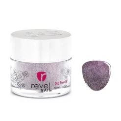 D130 Modest Purple Glitter Dip Powder