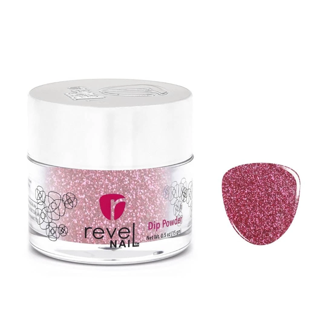 D44 Lucille Pink Glitter Dip Powder 3 D44 Lucille Pink Glitter Dip Powder
