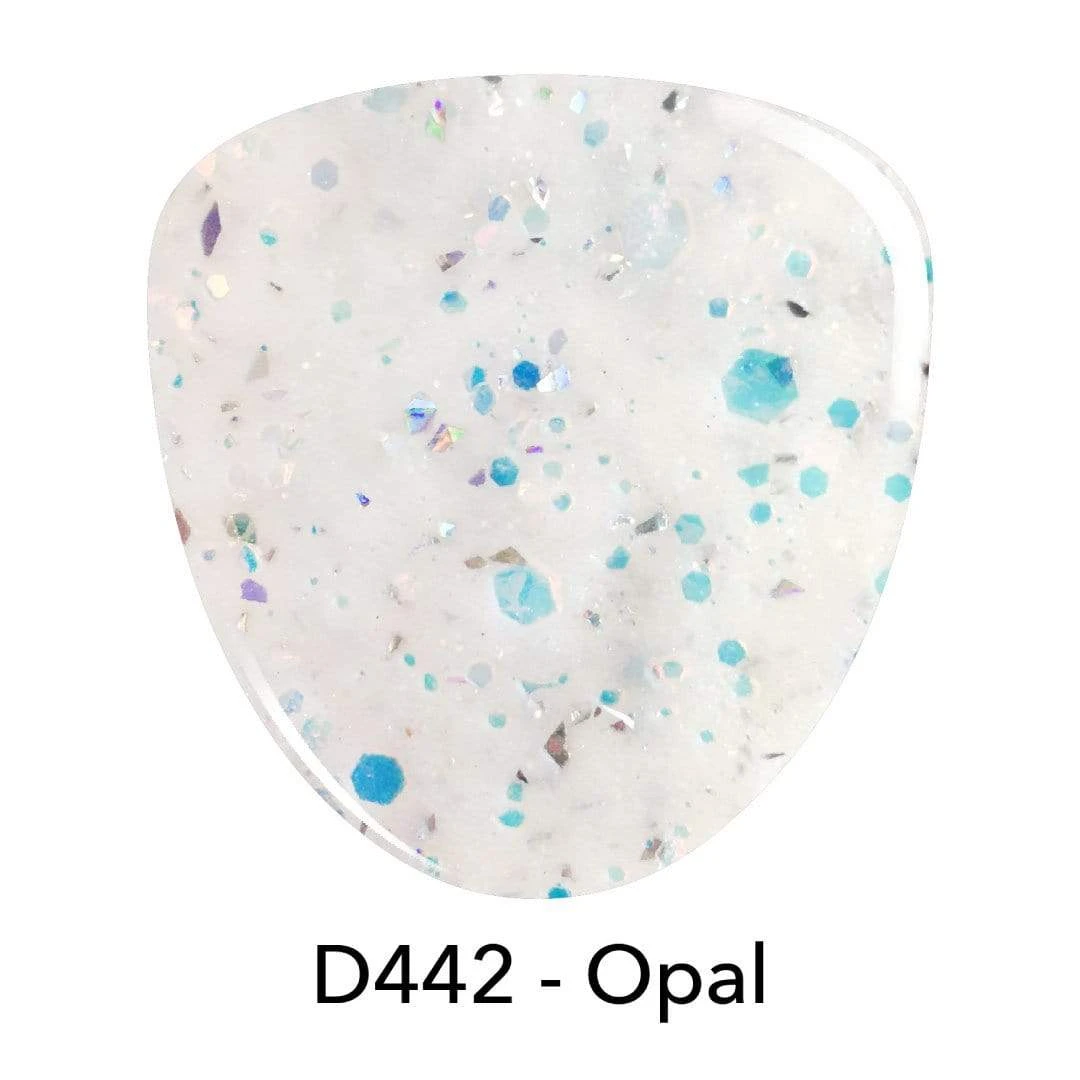 D442 Opal (TT1) White Glitter Dip Powder 4 D442 Opal (TT1) White Glitter Dip Powder - Image 2