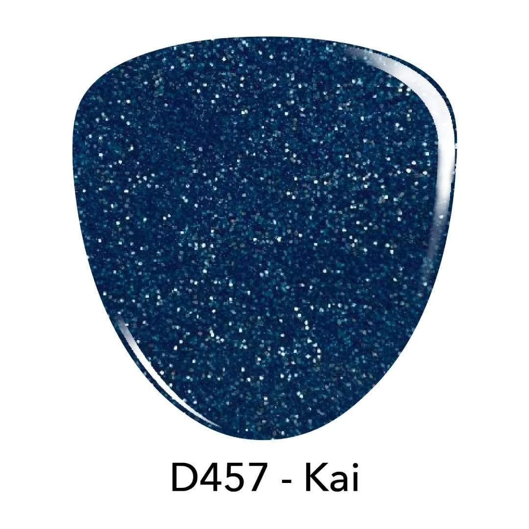 D457 Kai Blue Glitter Dip Powder 4 D457 Kai Blue Glitter Dip Powder - Image 2