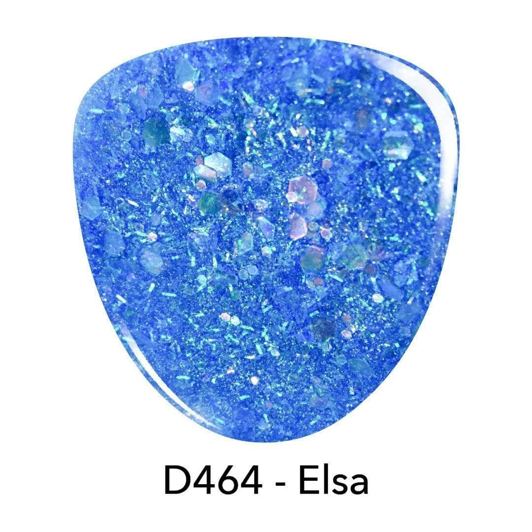 D464 Elsa Blue Glitter Dip Powder 4 D464 Elsa Blue Glitter Dip Powder - Image 2