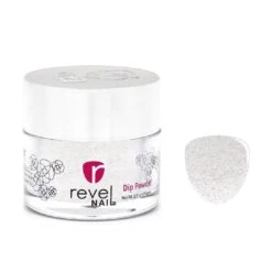 D476 Summit White Glitter Dip Powder