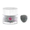 D485 Sparrow Gray Glitter Dip Powder -Revel Nail Store revel nail dip powder d485 sparrow 32461903397062
